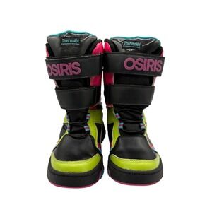 Osiris Thermolite Snow Boots Womens 6 Multi Color Excellent High Top Straps